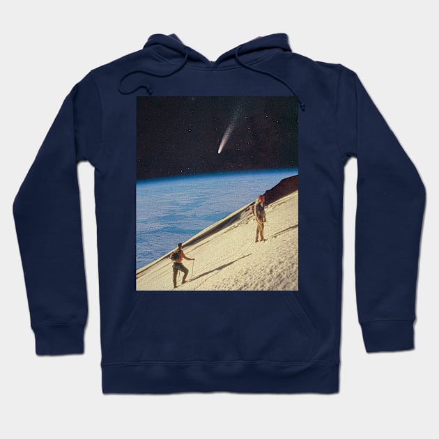 Admiring the comet while traveling -  Artwork Hoodie by Independent_BZ